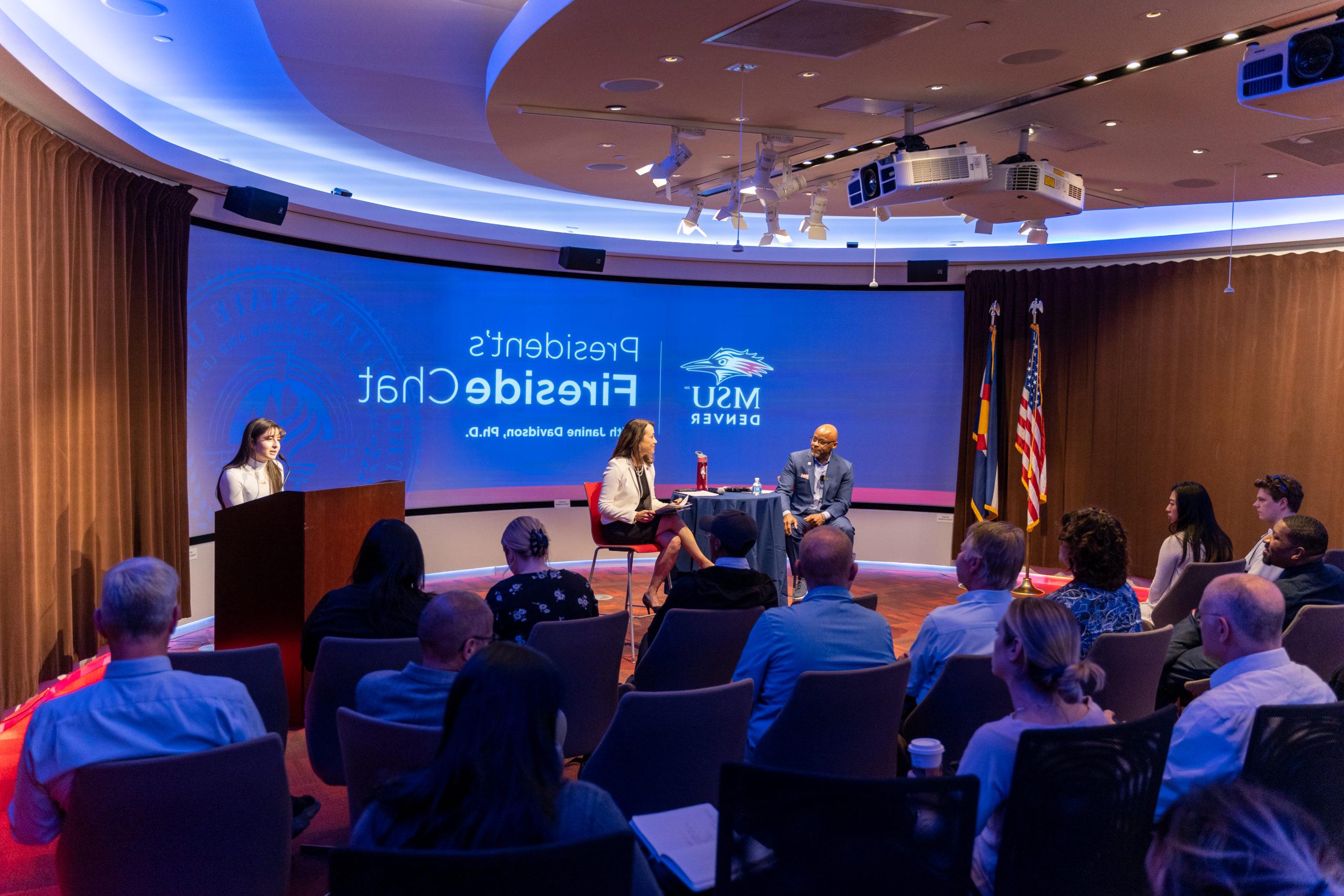 President’s Fireside Chat with Mayor Hancock, opening