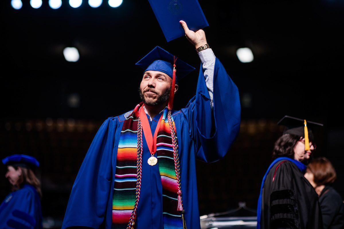 MSU Denver celebrates the morning commencement ceremony on Friday, Dec. 15, 2023 at the Denver Coliseum.