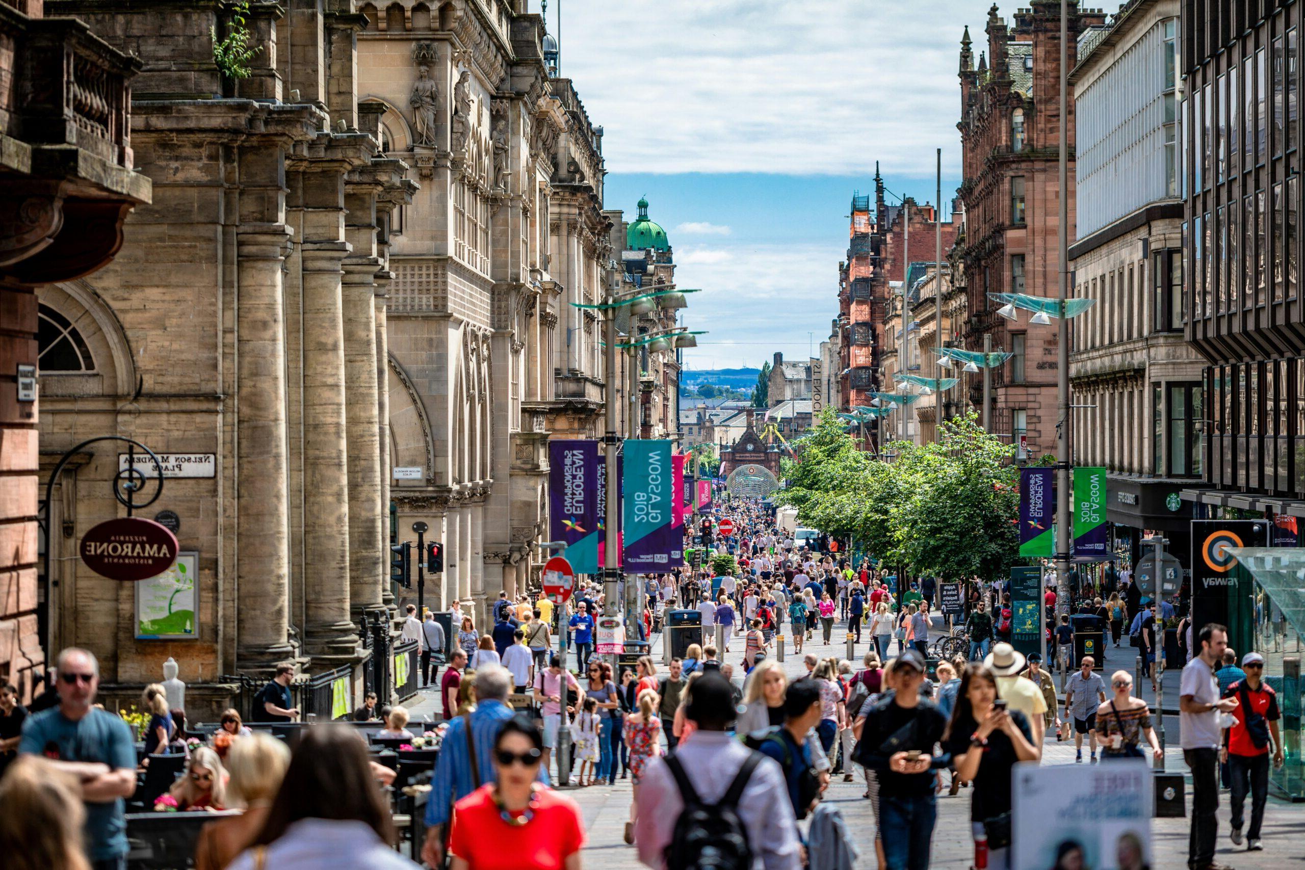 The MSU Denver Office of International Studies offers programs in downtown Glasgow, pictured here on the main strip.